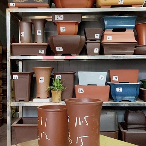 红陶宜兴紫砂花盆