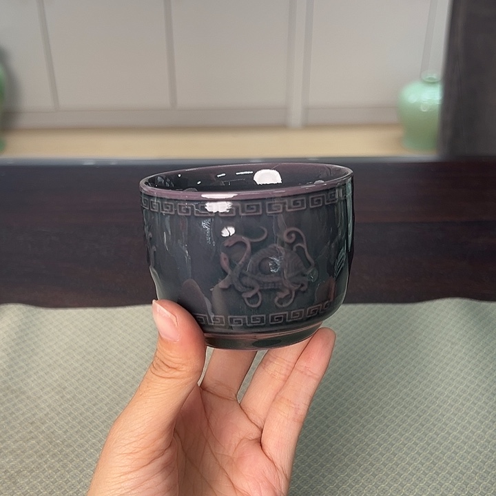 龙泉云间青瓷小米茶器