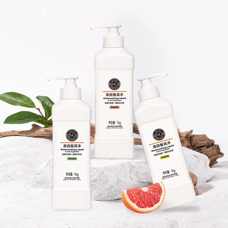 【许昌超市代购】果蔬餐具净洗洁精去农残绿茶西柚香氛柠檬香氛1kg
