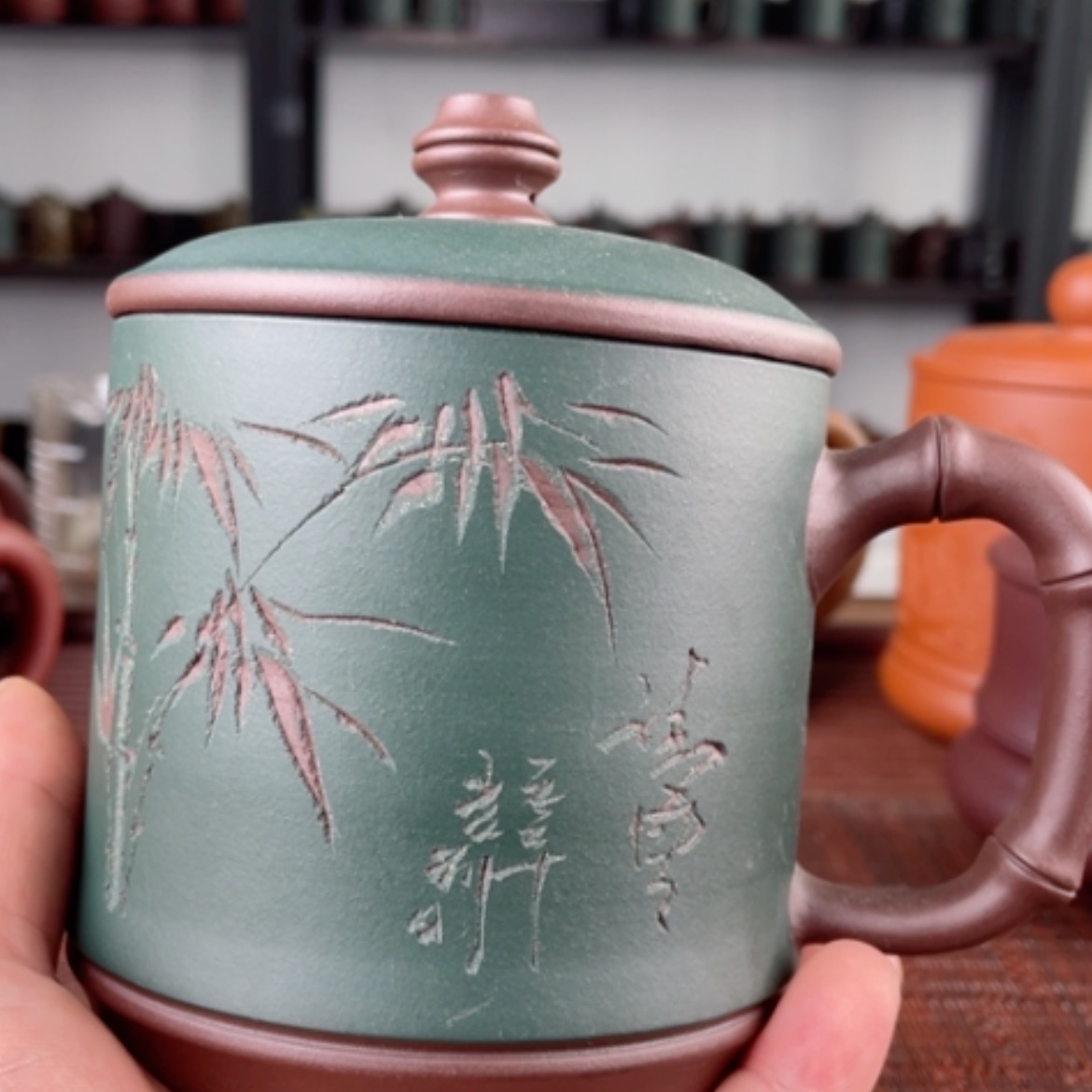 【闪购商品】茶杯紫砂宜兴原矿紫砂盖杯