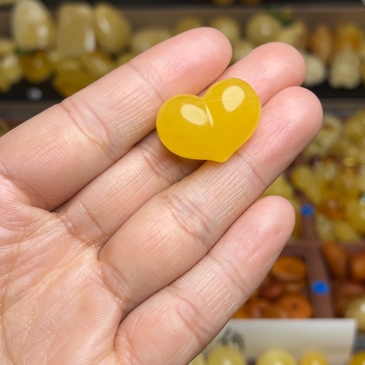 蜜蜡未镶嵌珠宝奇石天然蜜蜡屁桃199