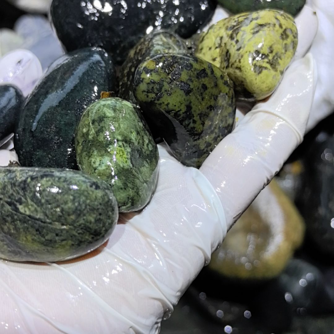 玩***童藏玉药王石原石一个9个