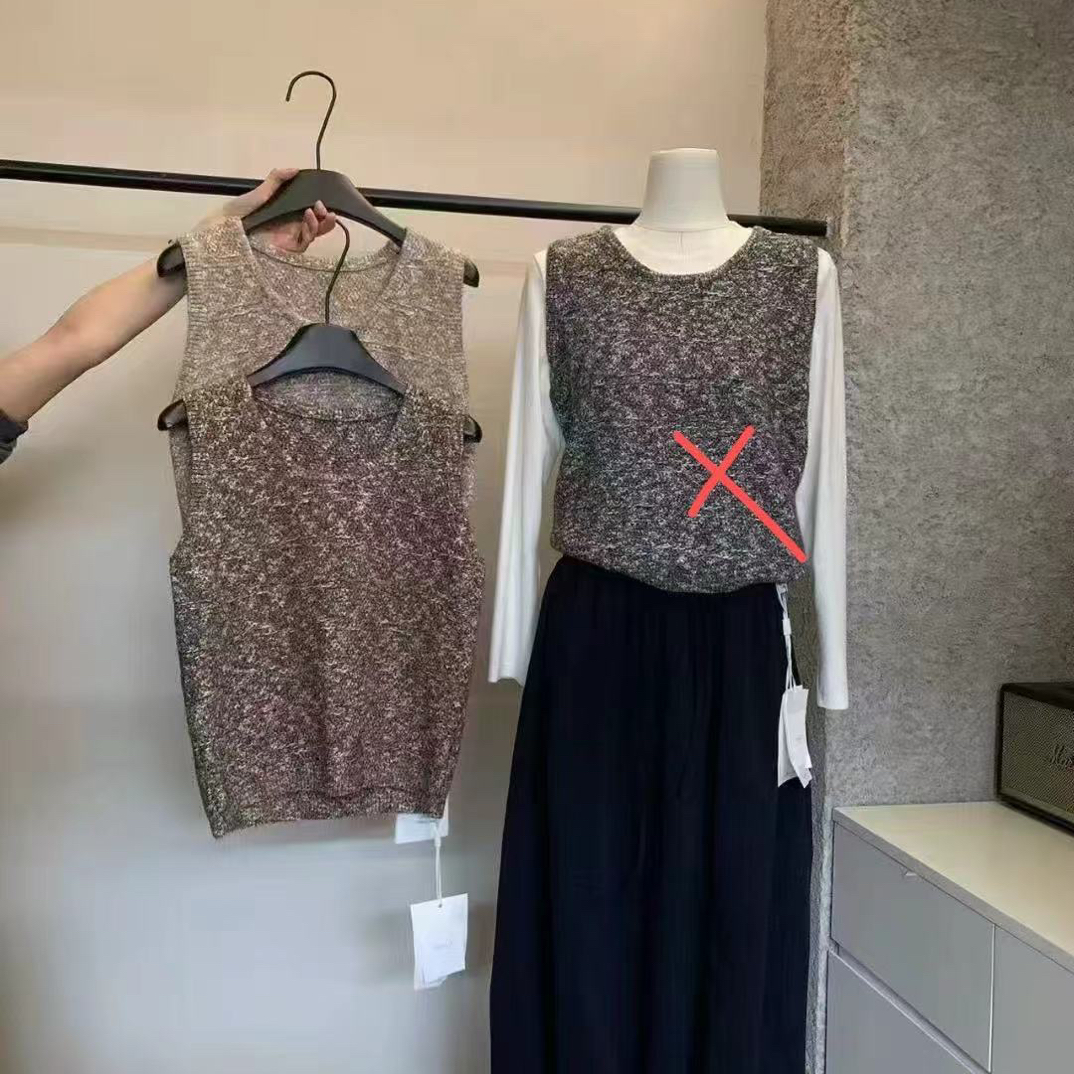 abow@9002 韩系松弛感百搭叠穿针织背心 10-13