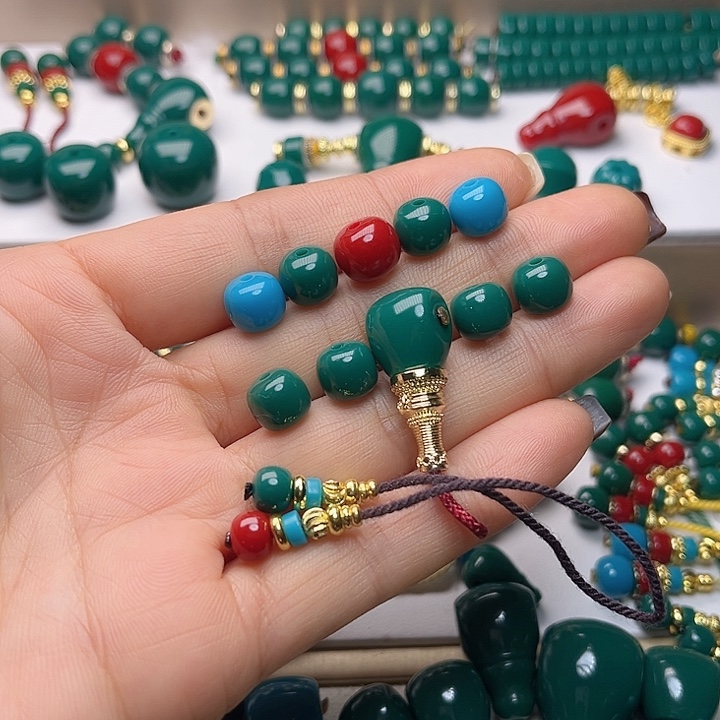 Y****五连珠8-8-9-8-8腰珠四颗卡8三通10弟子珠