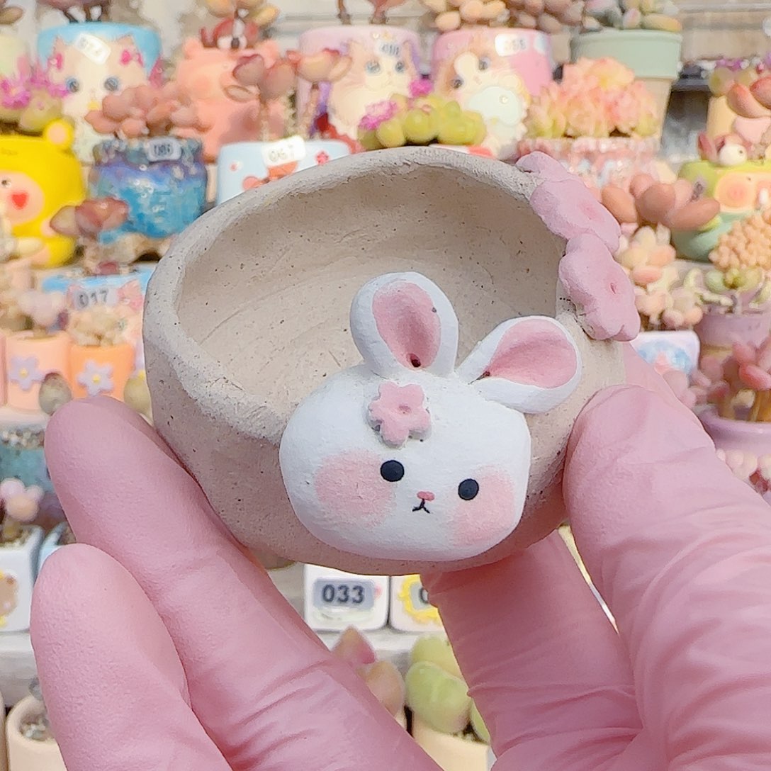 手****L 可爱兔子 种五颗蟠桃