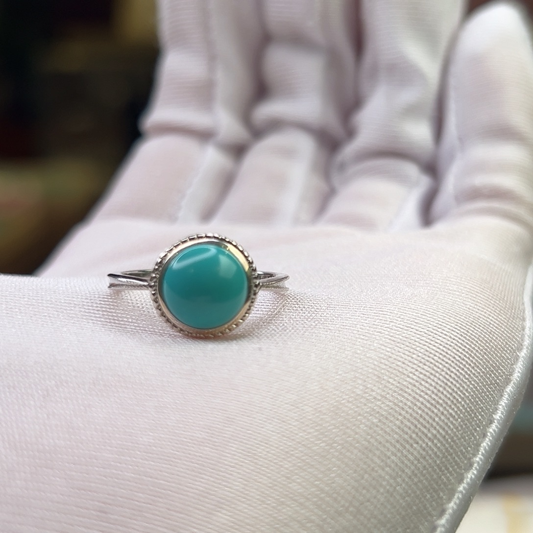 绿松石银S925镶嵌珠宝奇石