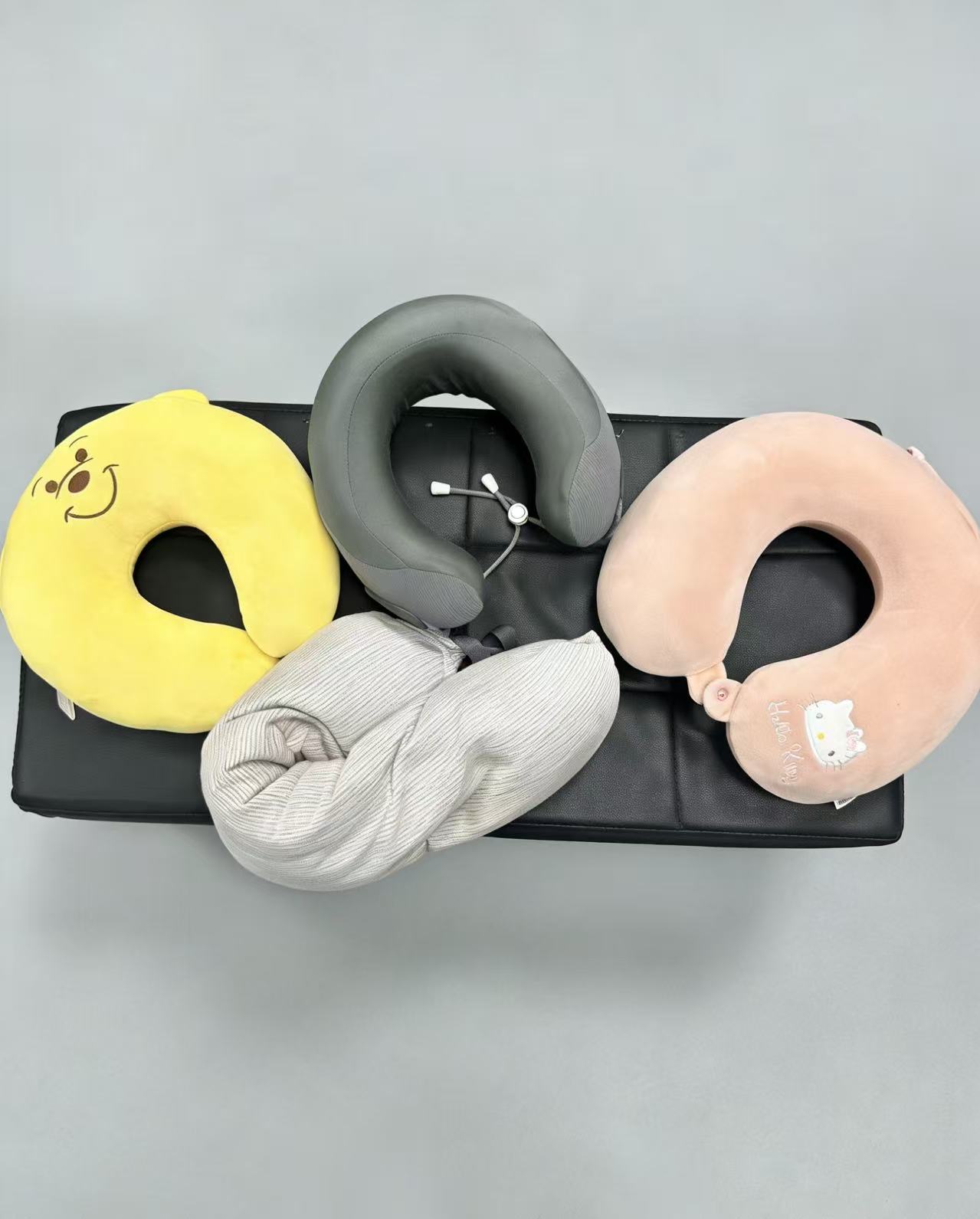 枕靠护颈午睡旅行颈枕学生便携U型枕靠枕飞机成人（随机发）