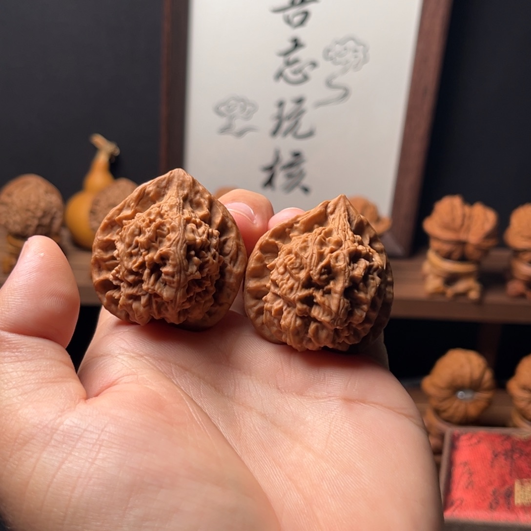 吊坠文玩核桃39mm全品公子帽
