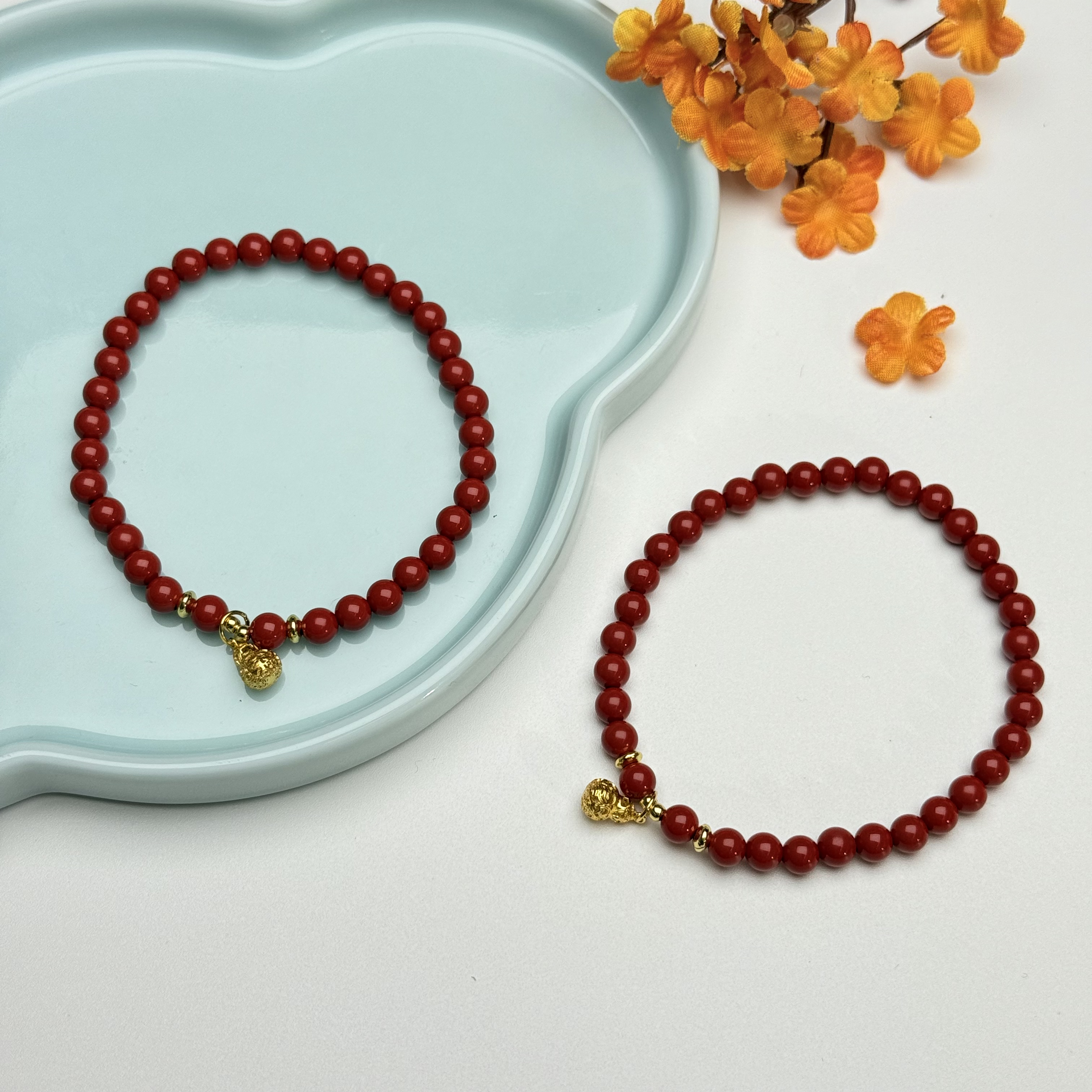 含辰砂工艺品【小北好物】朱砂DIY手串 QH139X472【多样性发一件】