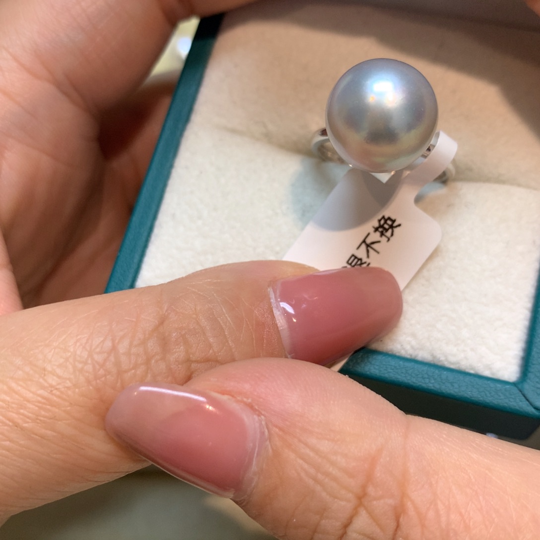 海水珍珠戒指14K金镶嵌