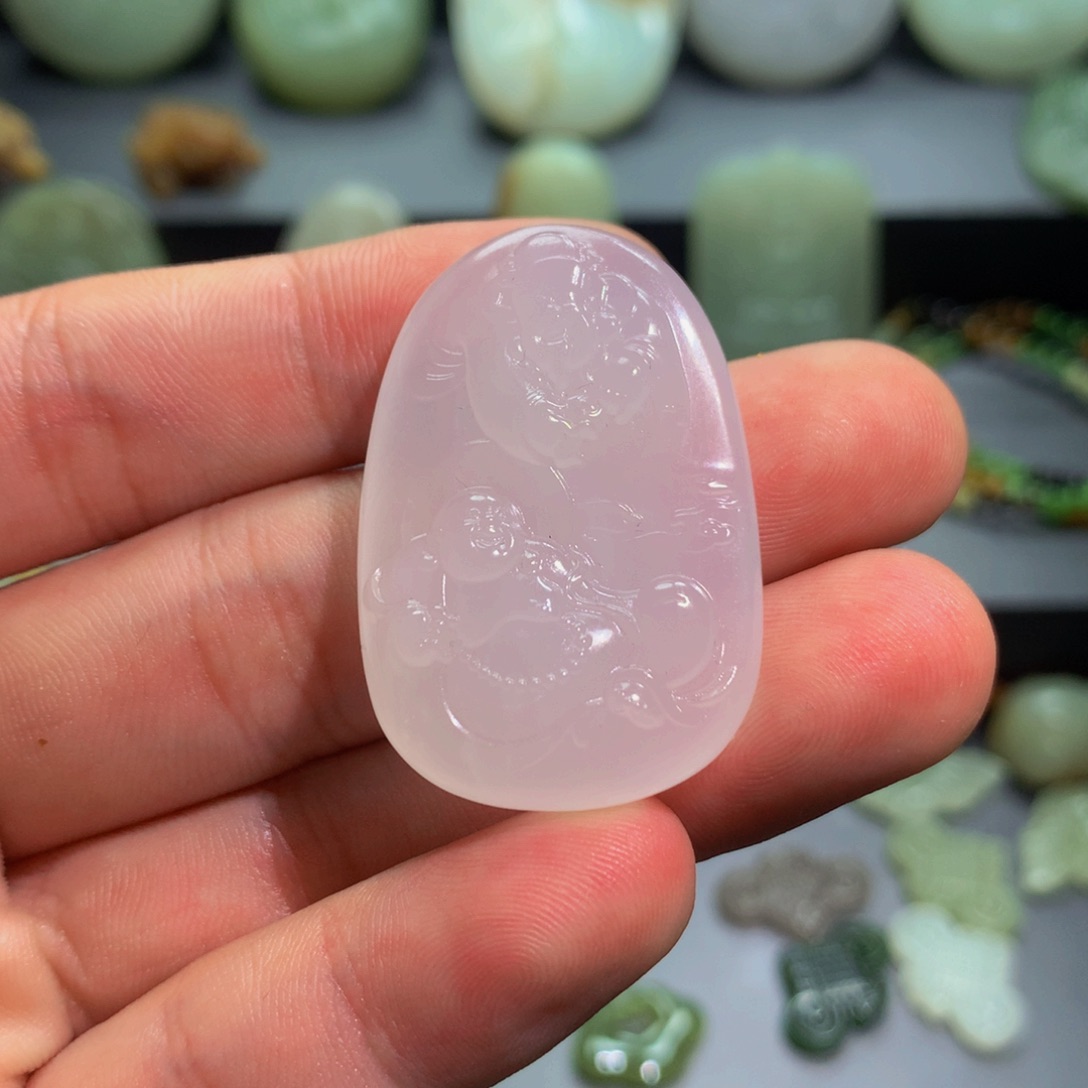 和田玉颈饰未镶嵌水*月