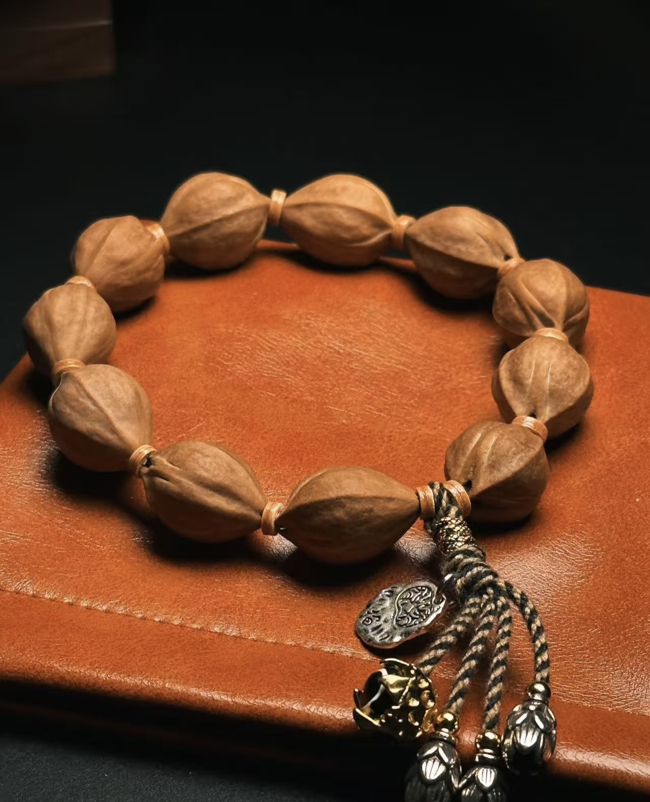 15*25梅林铁核橄榄核素串 高品质高密度文玩手串