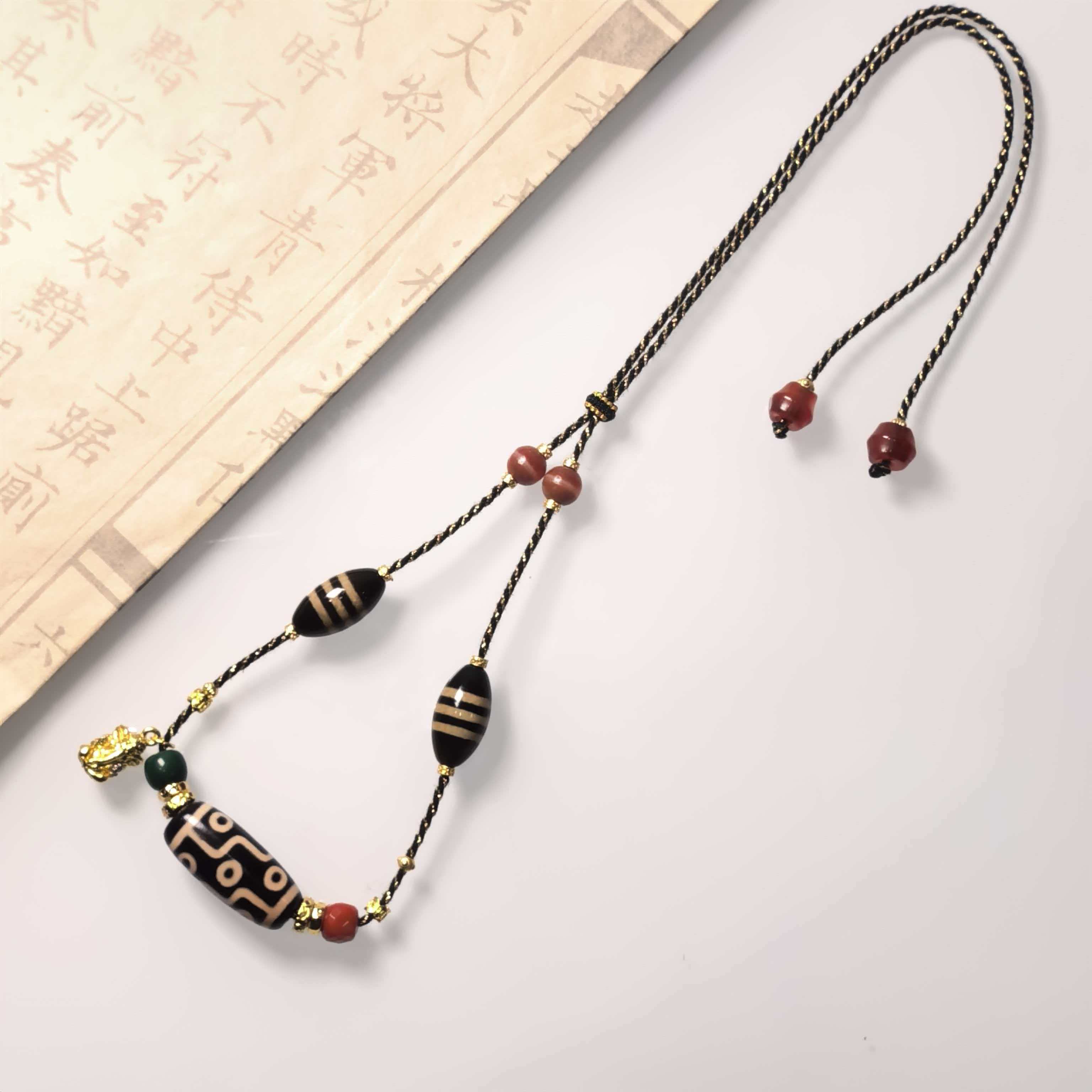 岚宫措｜九眼天珠项链 G195