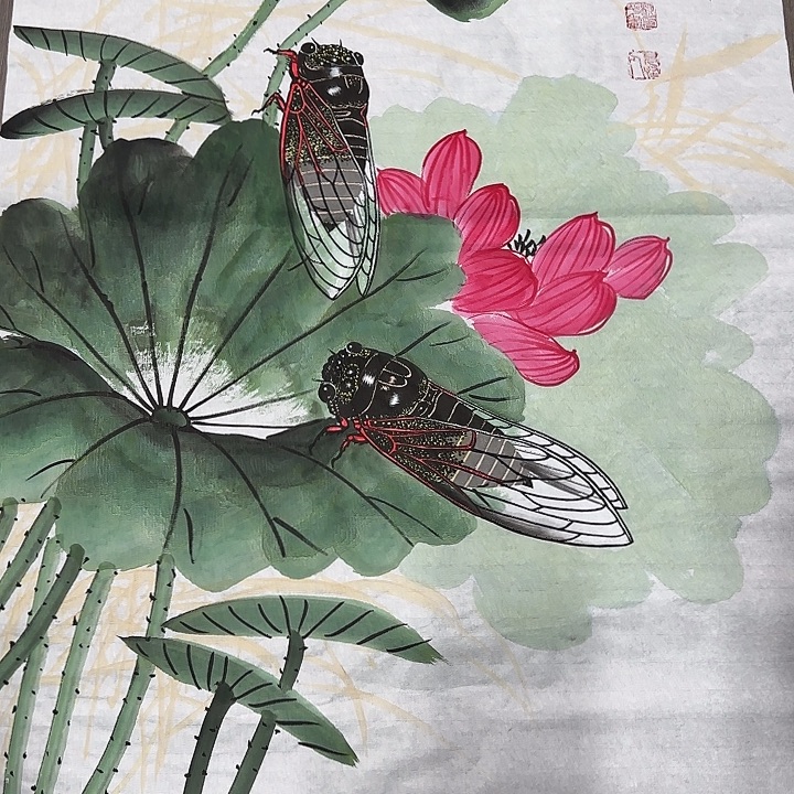 手绘国画艺术作品9999