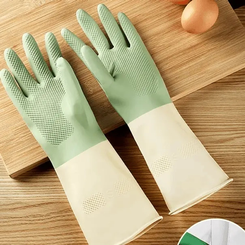 防水洗碗手套耐用厨房刷锅洗菜加厚男女家用长期清洁家用橡胶神器