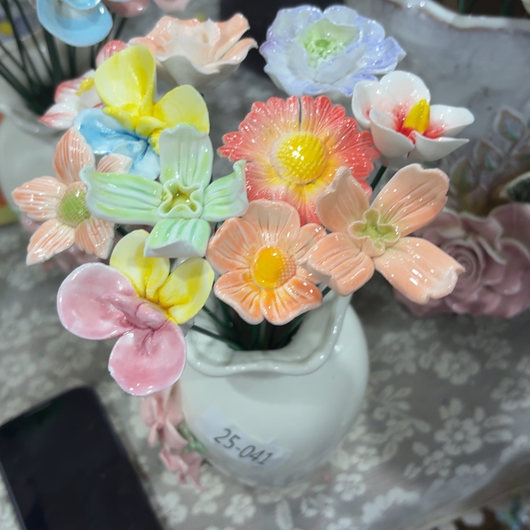 陶瓷花，拍满20发货，退款拉黑，265