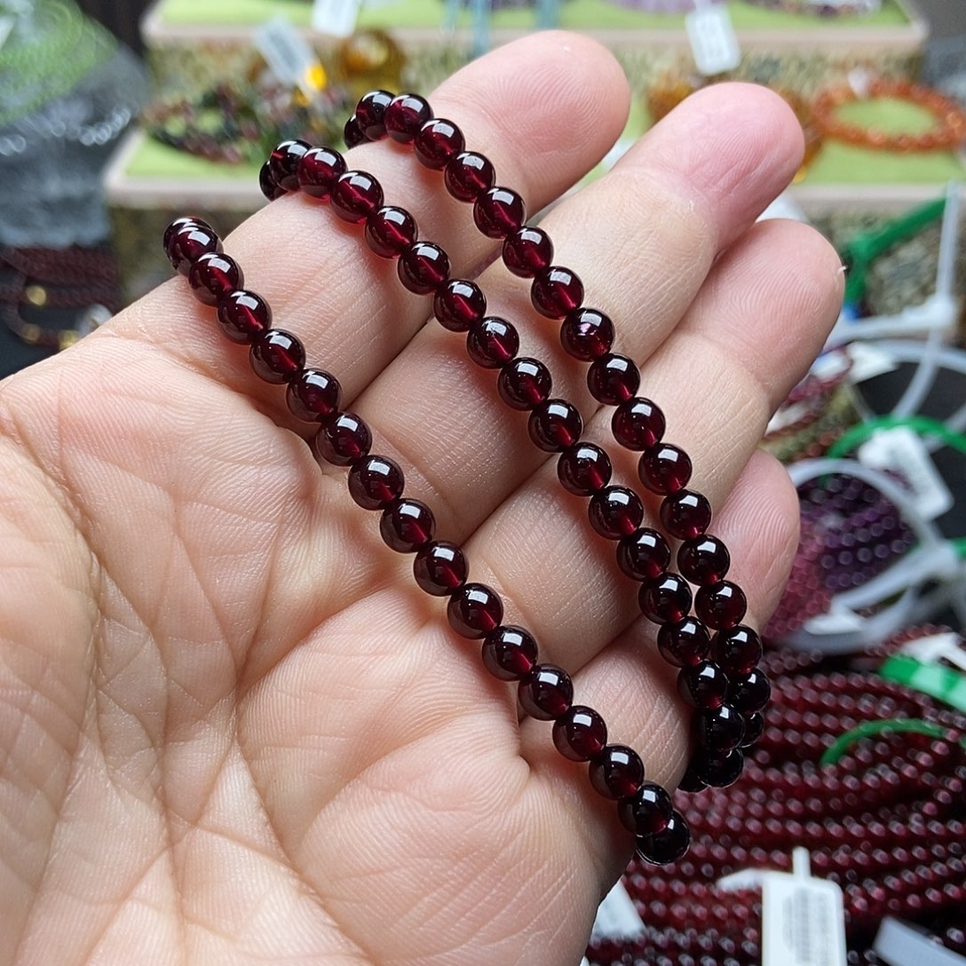 石榴石未镶嵌手串5.5