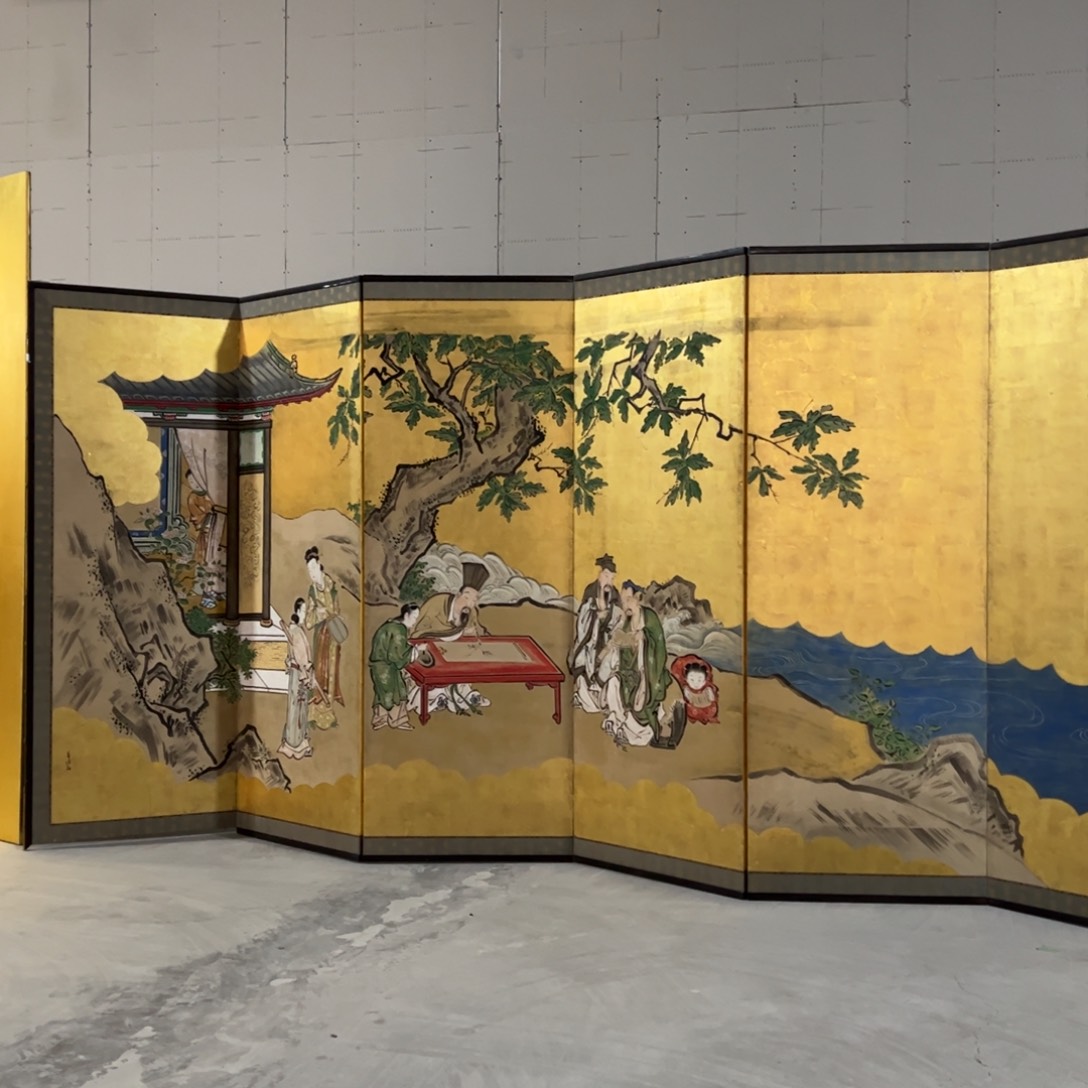 绘画屏风框画油画版画回流