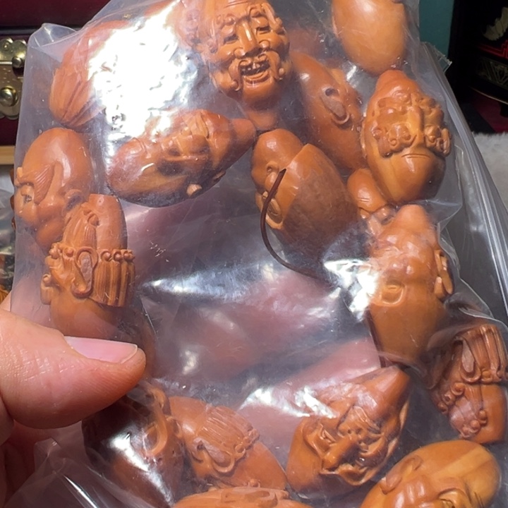 非***道手串/手链橄榄核须派手工长串