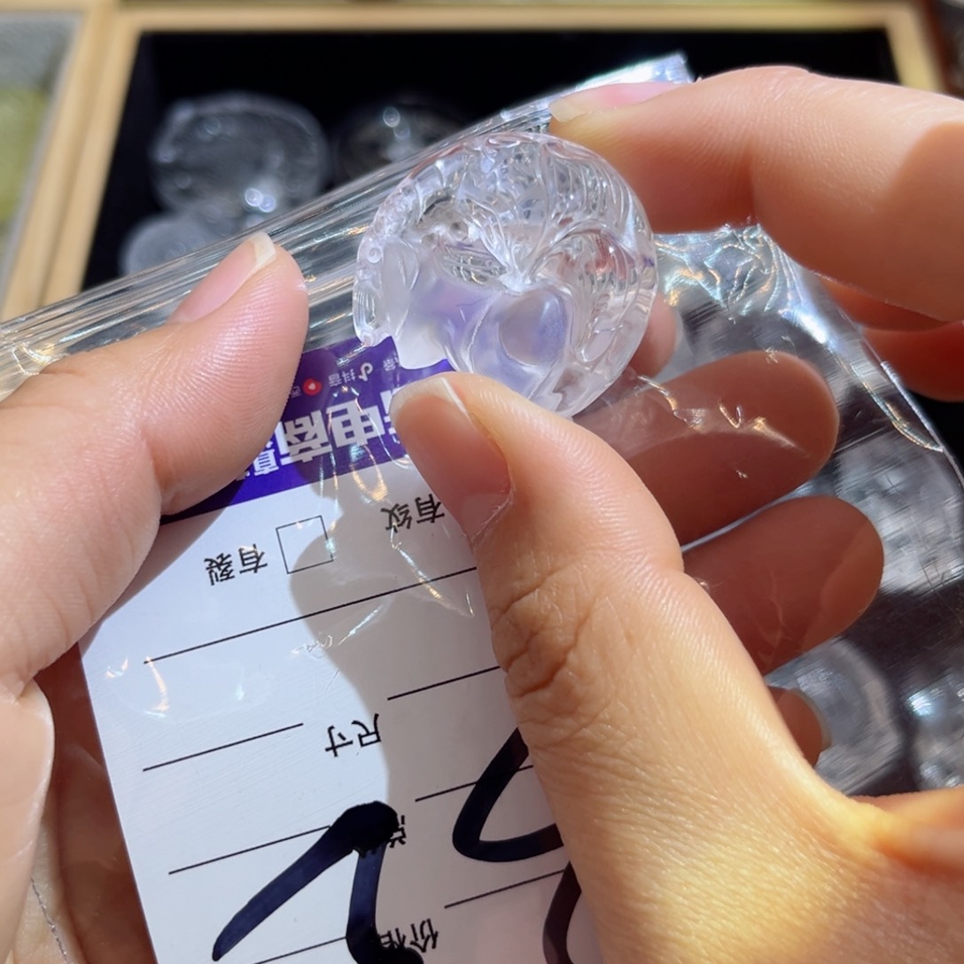 水晶颈饰银S925镶嵌今****.白水月亮狐32