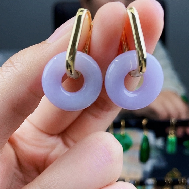 翡翠耳饰未镶嵌饰品