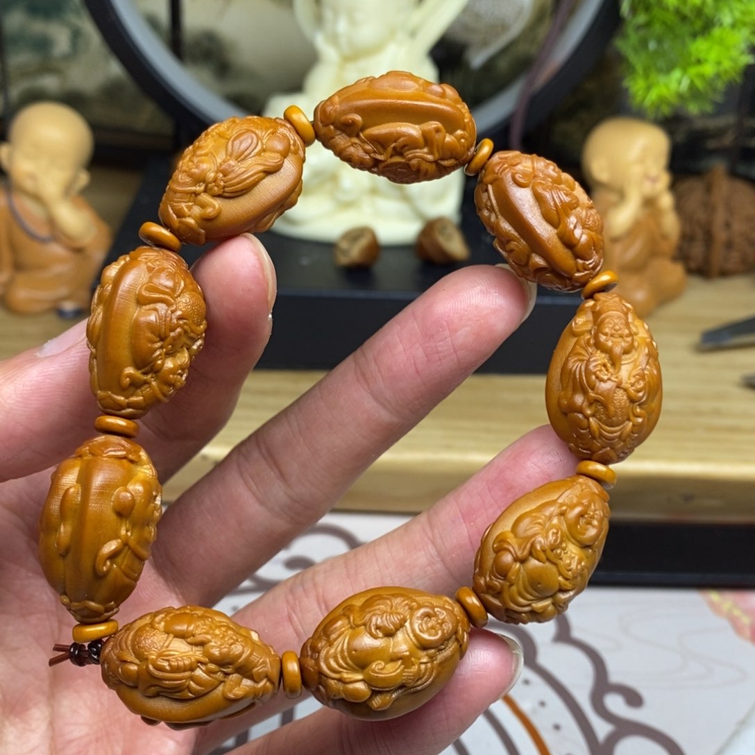 橄榄核手串/手链橄榄核雕工艺手串