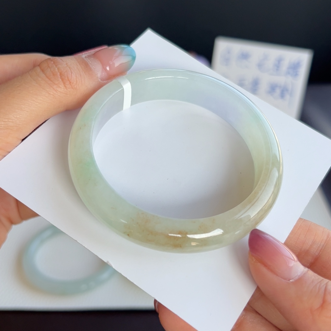 翡翠未镶嵌手镯9号 56.3