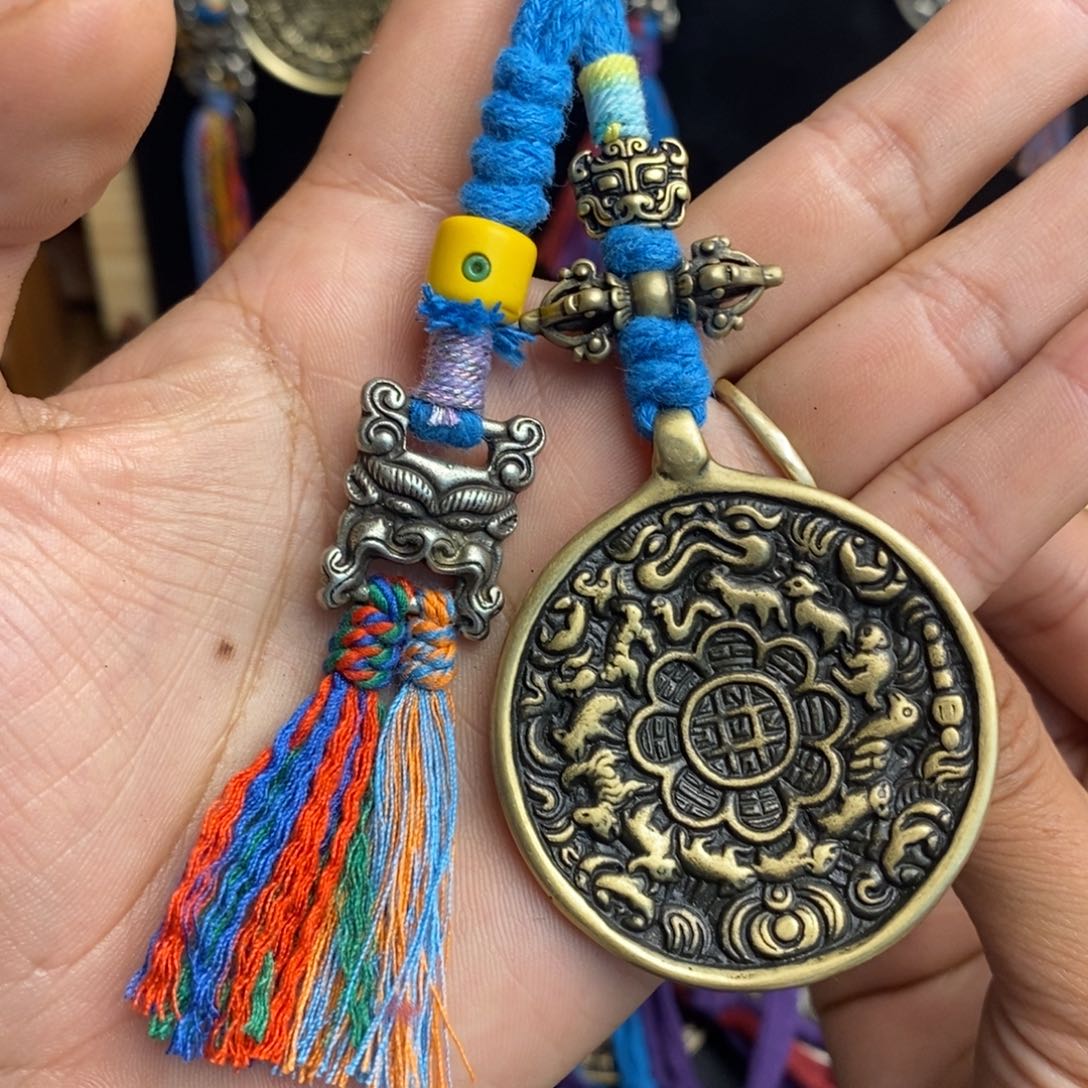 藏式风格九宫八卦牌