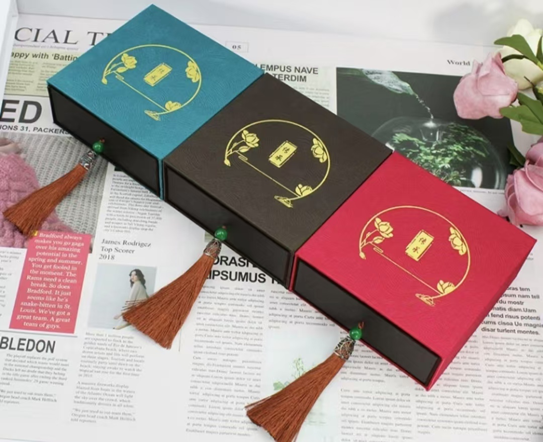 首饰盒/箱 【雨轩出品】高档手串礼盒方形个性磨砂