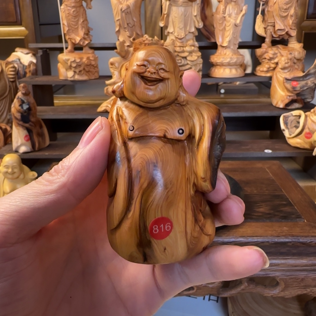 崖柏小木匠艺雕一物一拍