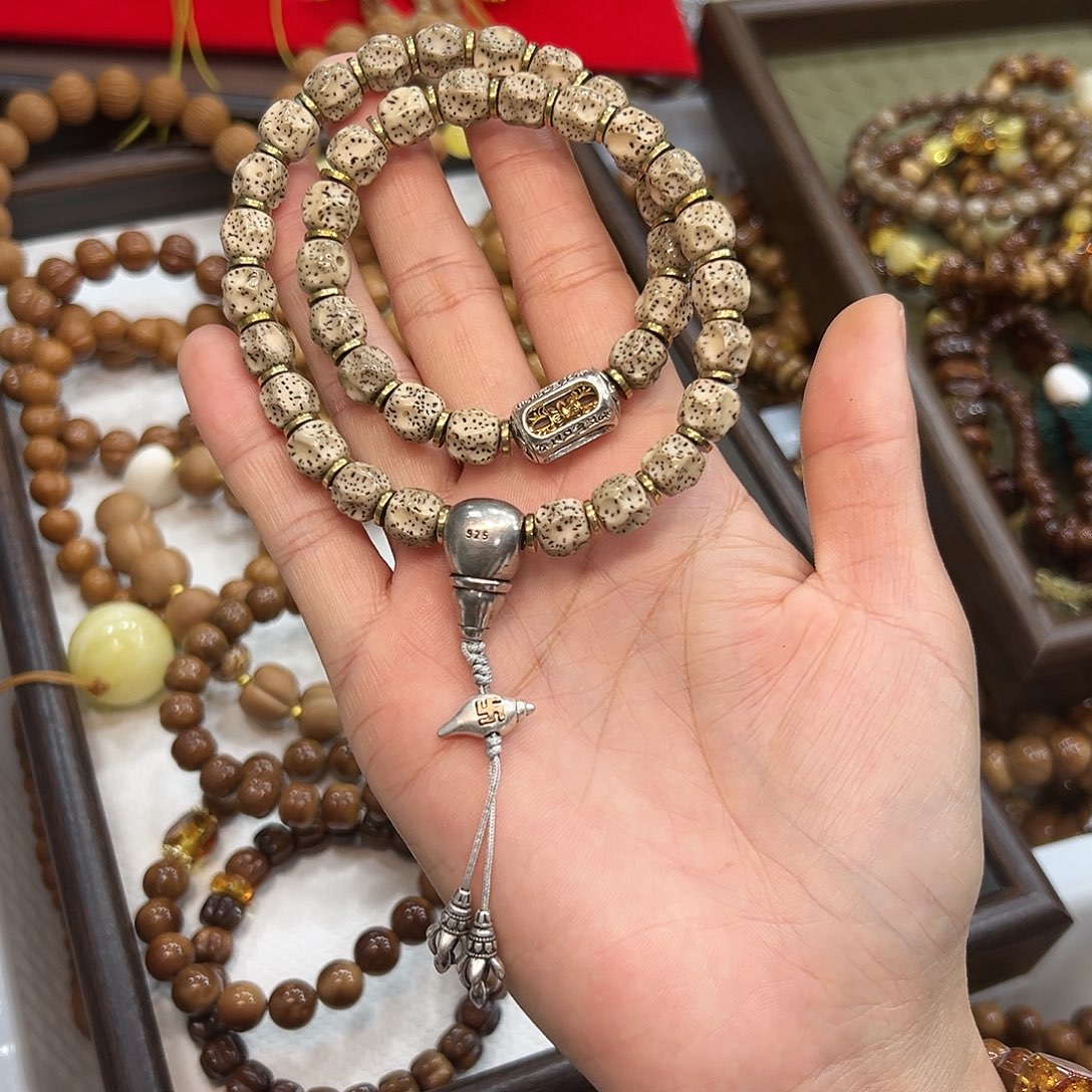 星月菩提吊坠星月双圈