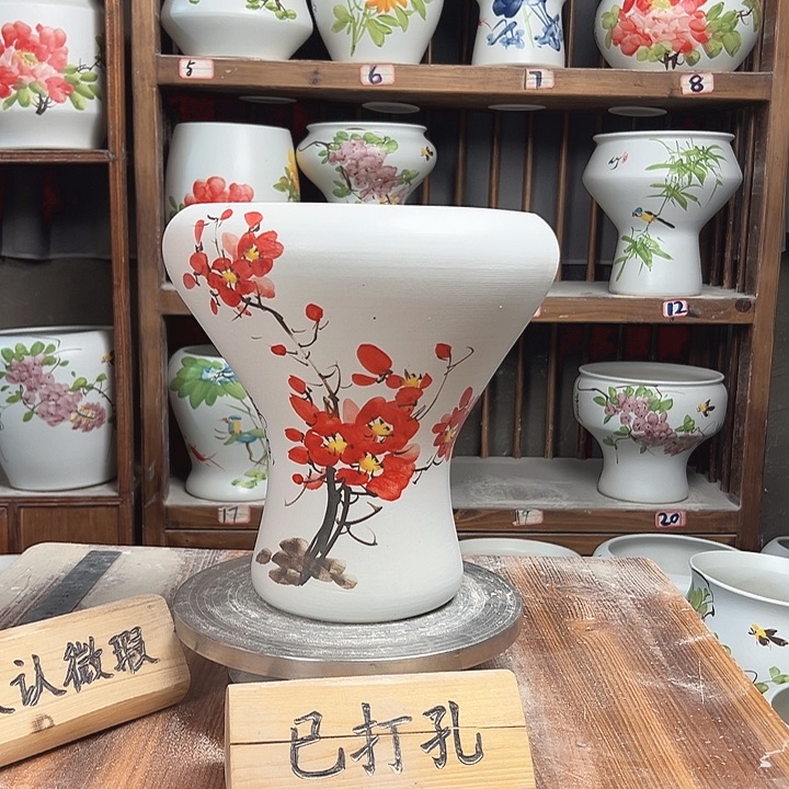 摆件火窝红梅花新款陶瓷陶瓷