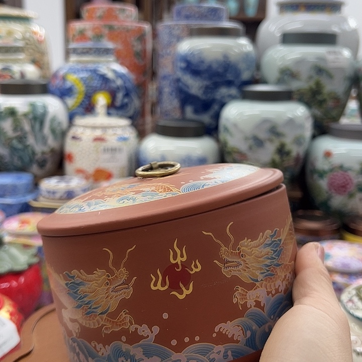 瓷片茶叶罐茶叶罐