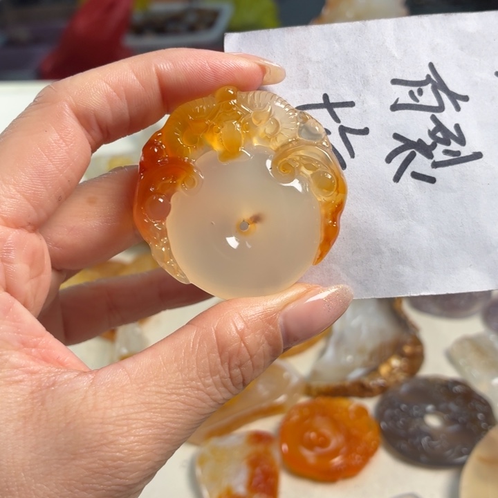 玛瑙/玉髓未镶嵌吊坠(不含链)
