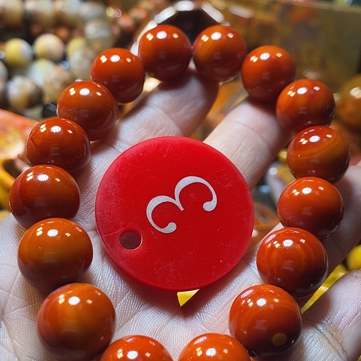 高***军玛瑙/玉髓未镶嵌手链