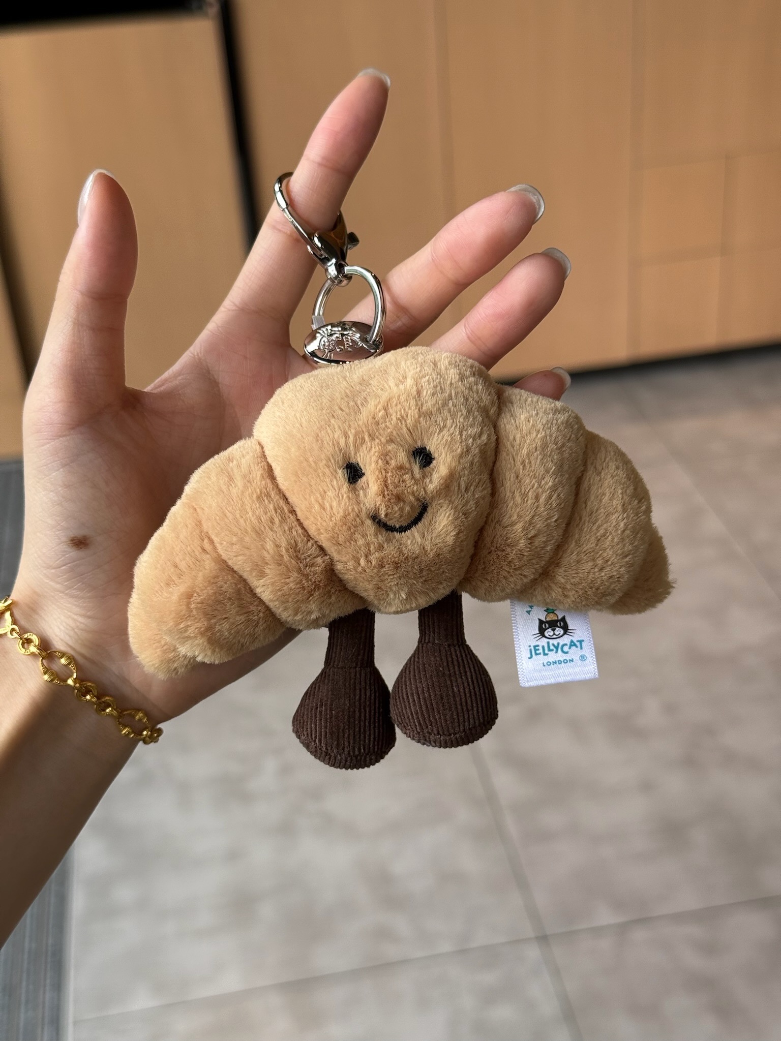 JELLYCAT 牛角包挂件玩偶