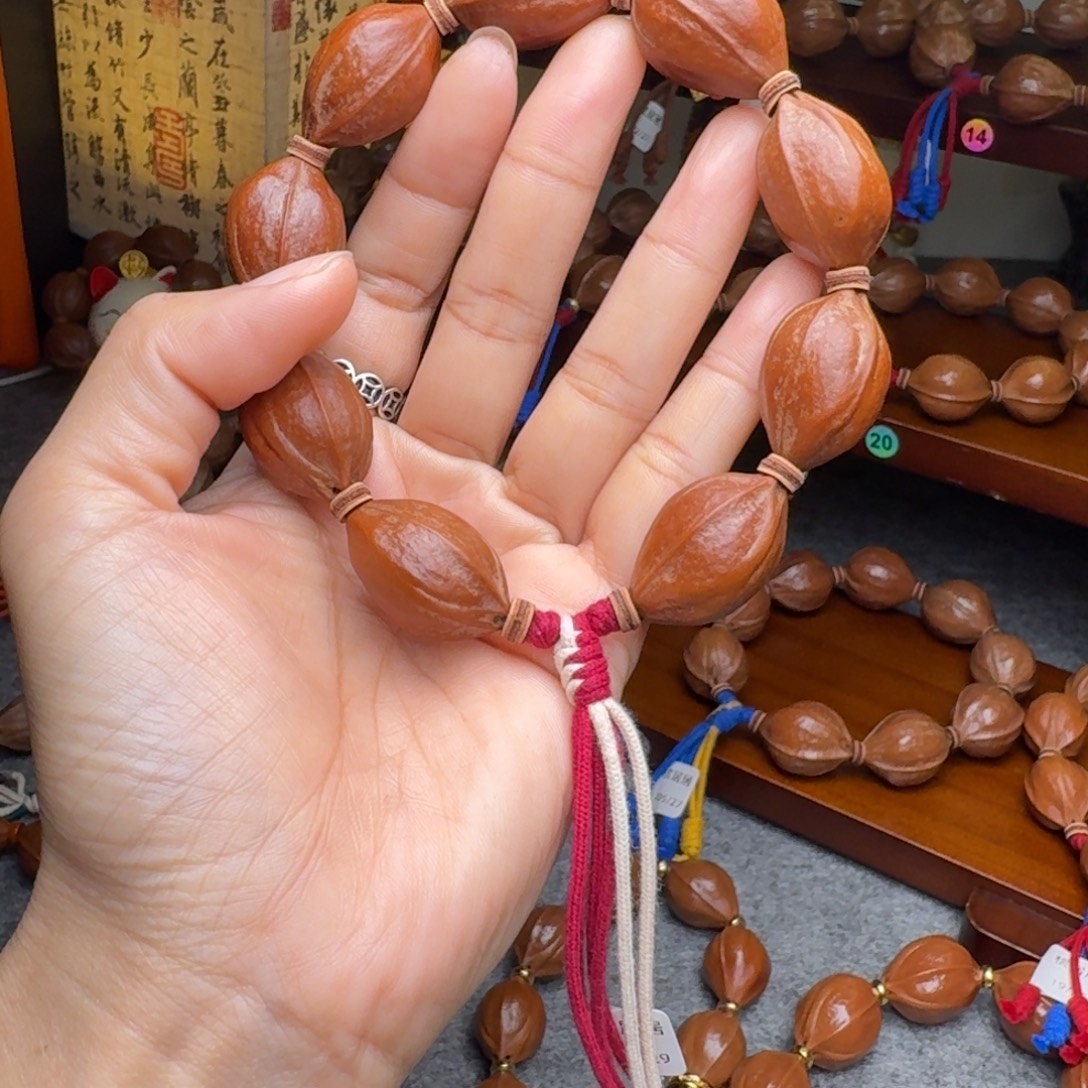 独***王橄榄核手串19/29定制款 12颗 梅林铁核