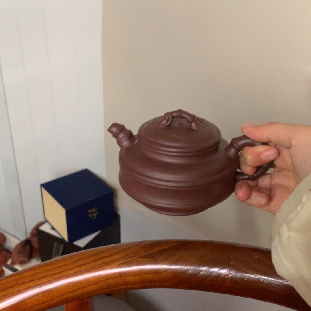 紫砂茶壶240毫升半手