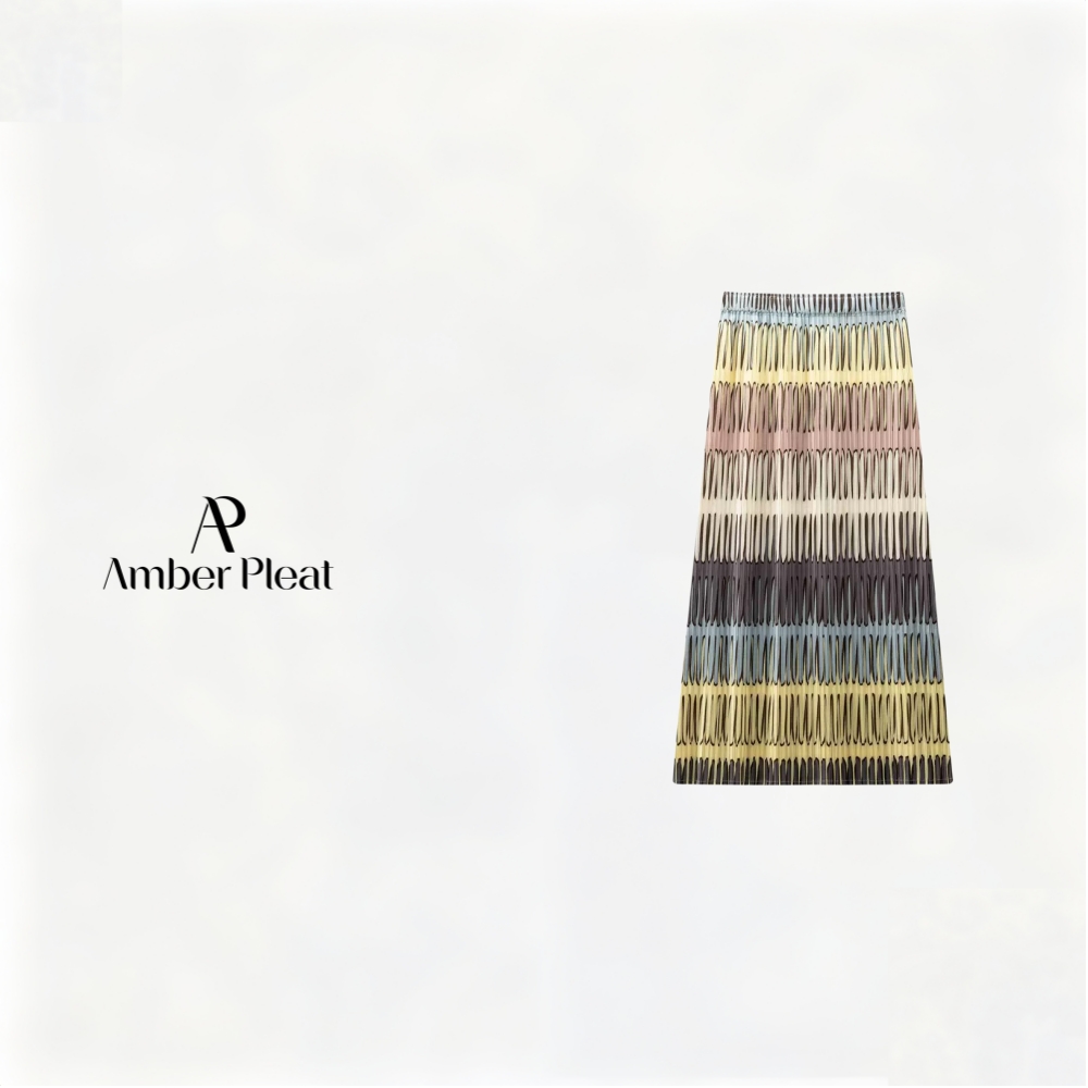 Amber Pleat【琉璃时光-蓝】褶皱夏款半身裙显瘦气质出片漂亮衣服