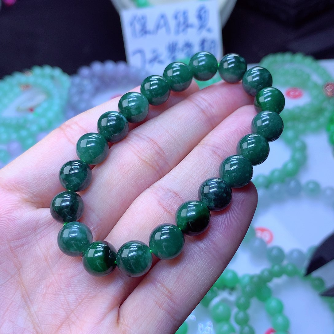 翡翠毛衣链未镶嵌卡9.5