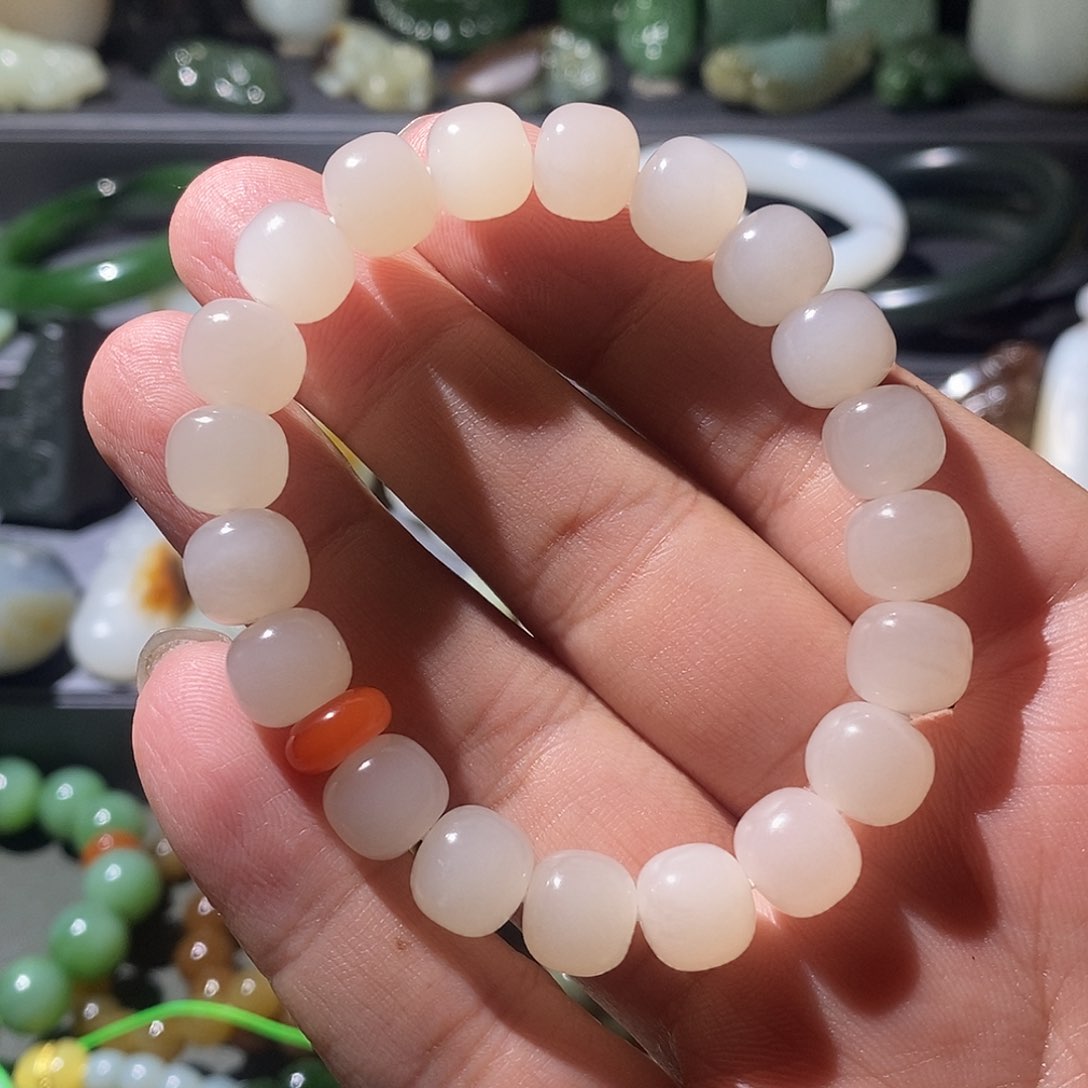 和田玉手串未镶嵌