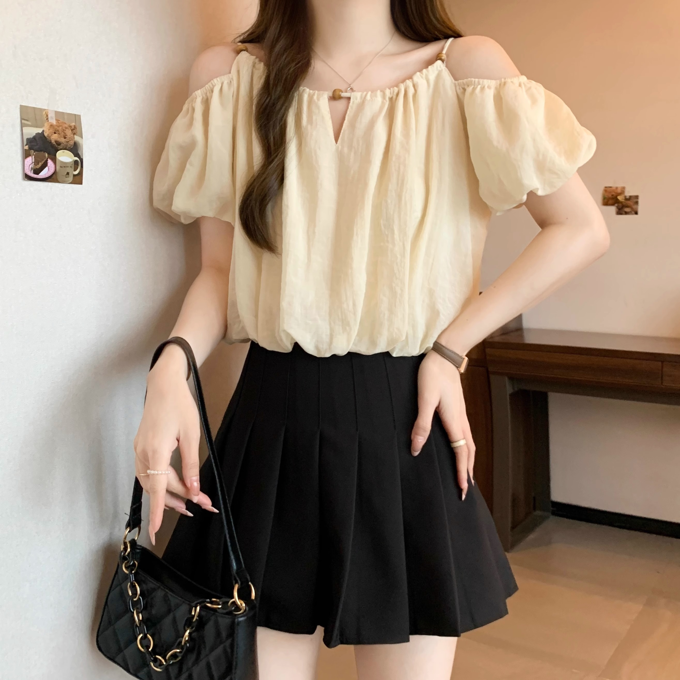 刺绣夏季修身型短款短袖大码衬衫翻驳领防水宽松型101-200