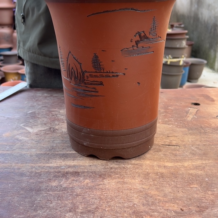 紫砂花盆紫砂花盆