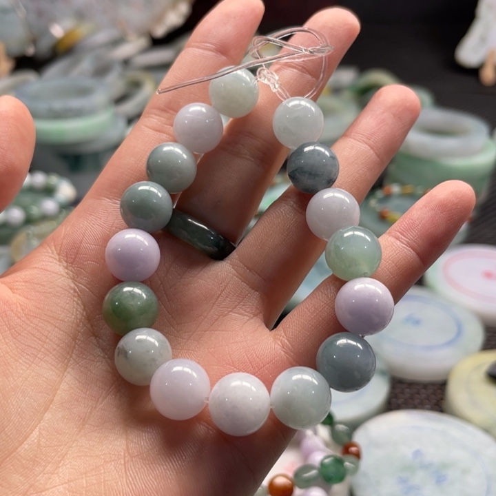 翡翠未镶嵌手镯天然缅甸翡翠A货手链