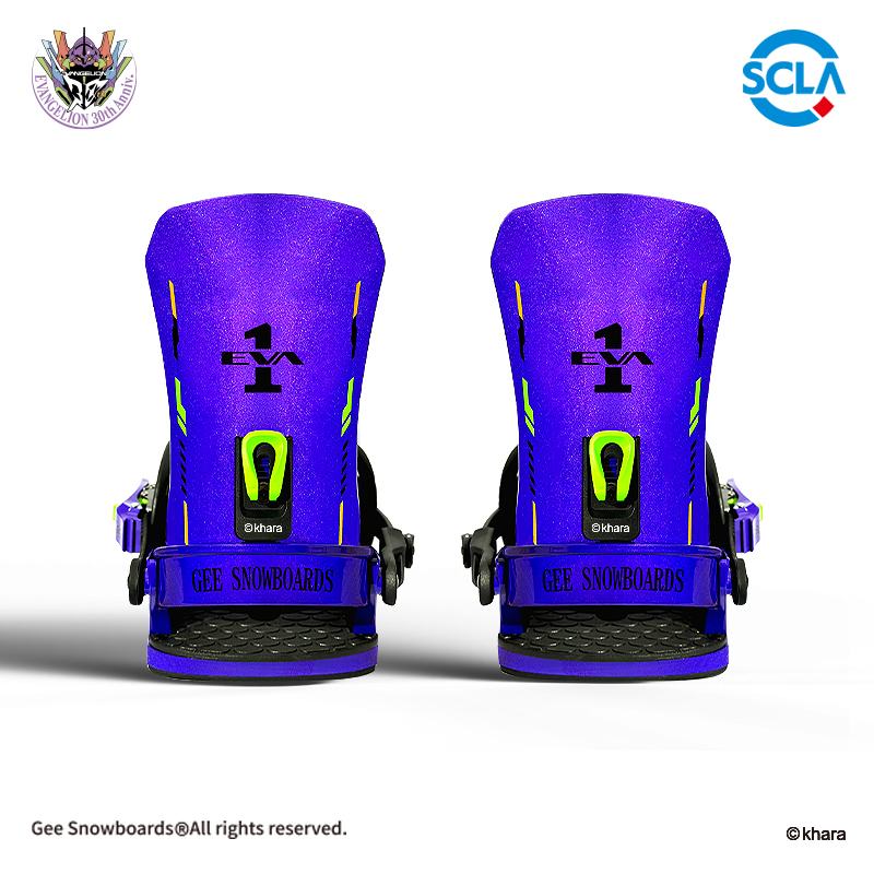 EVA x Gee snowboards联名 新世纪福音战士滑雪单板固定器