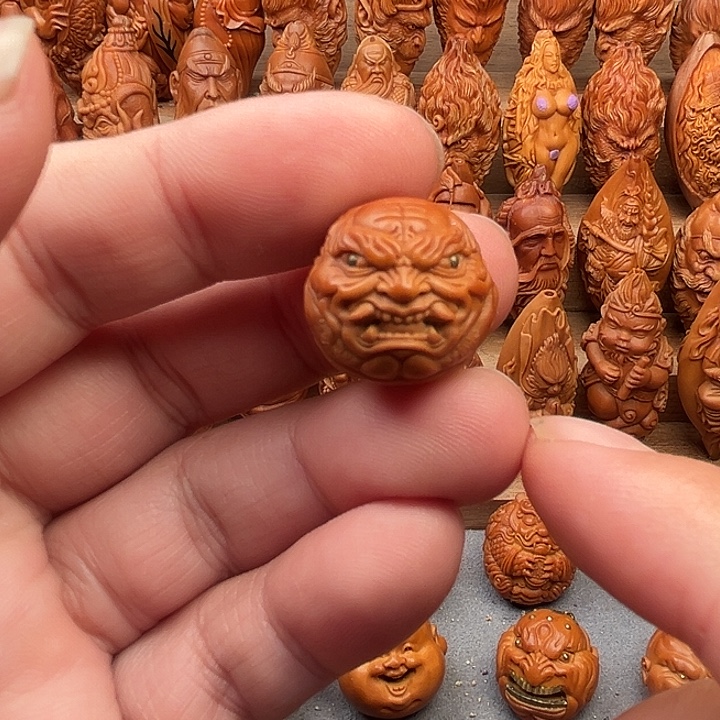 猴头核桃吊坠20虎僧