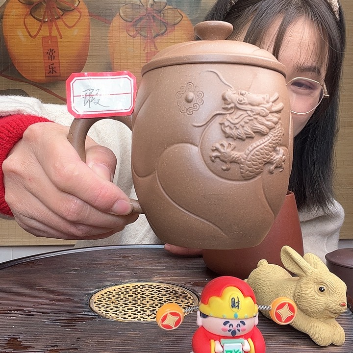 紫砂茶杯原矿紫砂杯