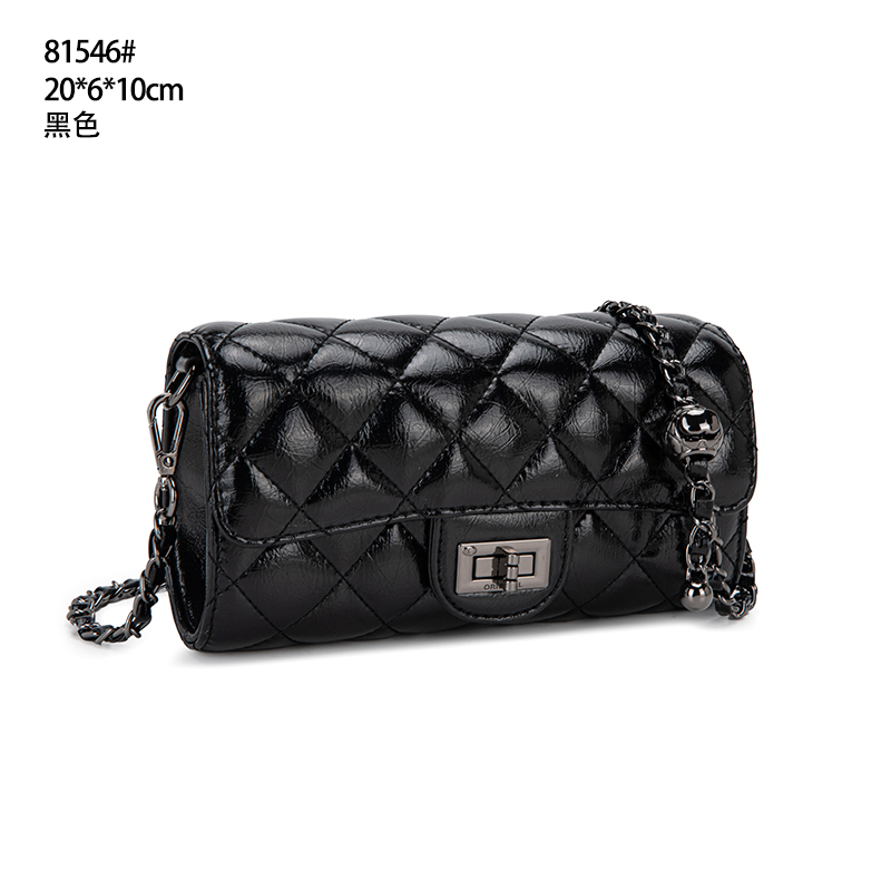 【艳姐甄选】QYX-81546-黑色女士包包潮流美式度假风休闲夏季