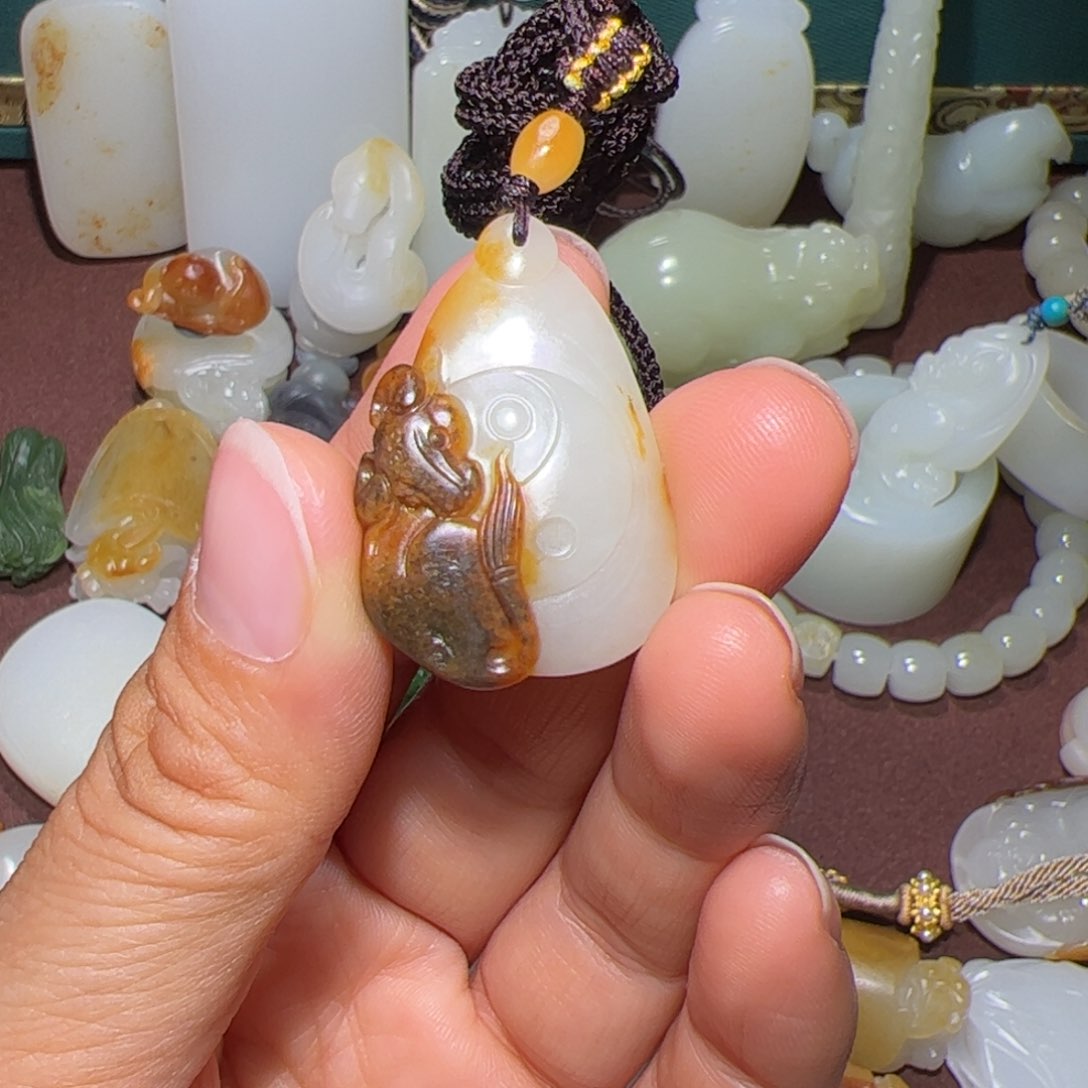 和田玉吊坠(不含链)未镶嵌