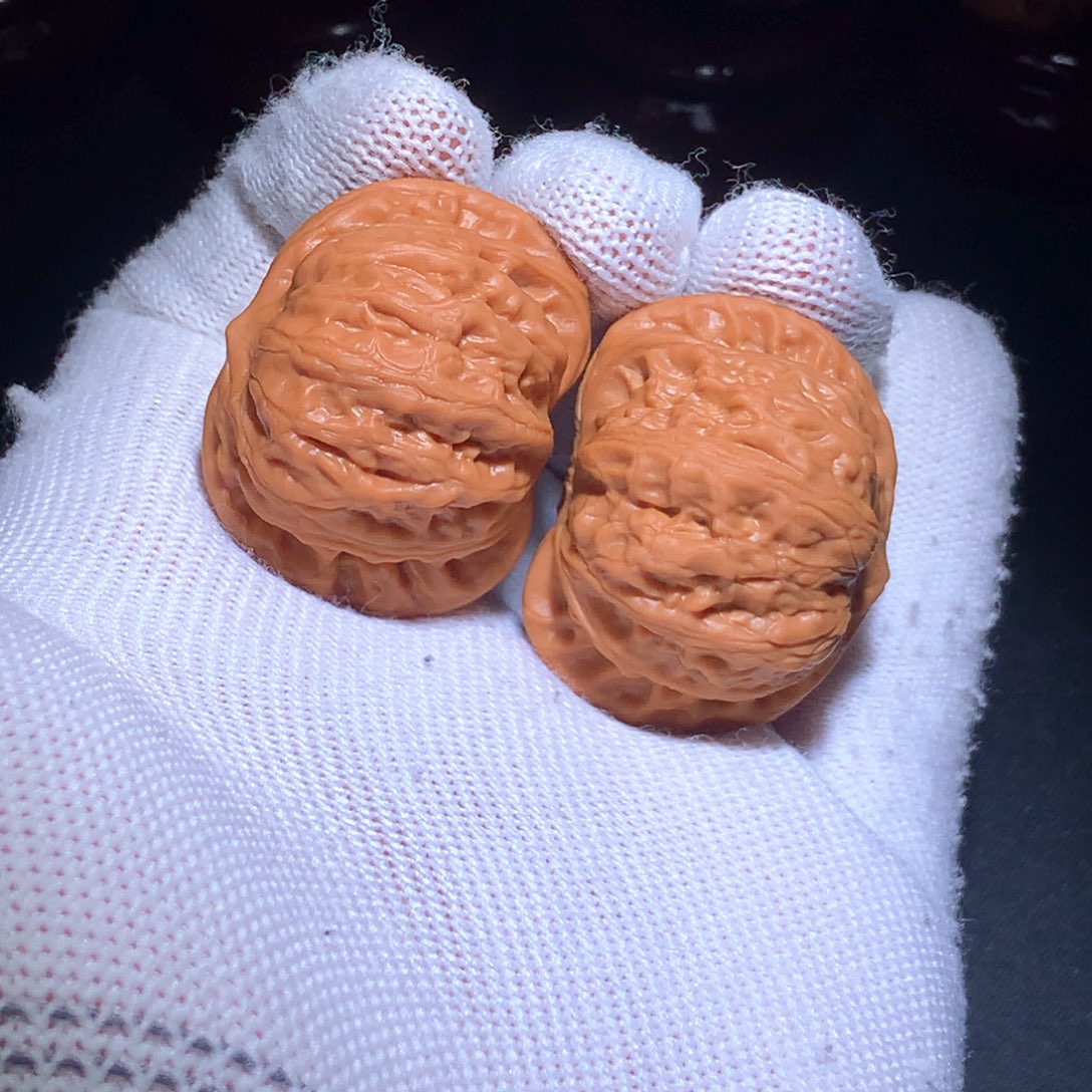 文玩核桃把件A3蓟县战鼓狮子头打底精品